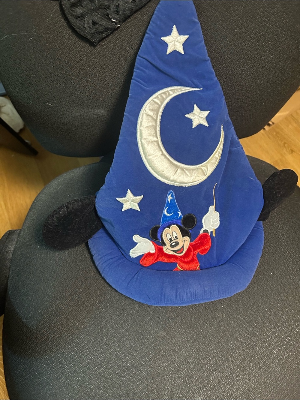 Disney Blue Sorcerer Mickey Plush Hat with Black Ears
